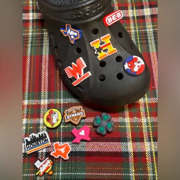 Texas Shoe Charms 12 CROC Style Jibbitz Charms Astros HEB Whataburger Buccees - Picture 4 of 4